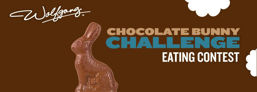 Wolfgang Candy Chocolate bunny Eating contest